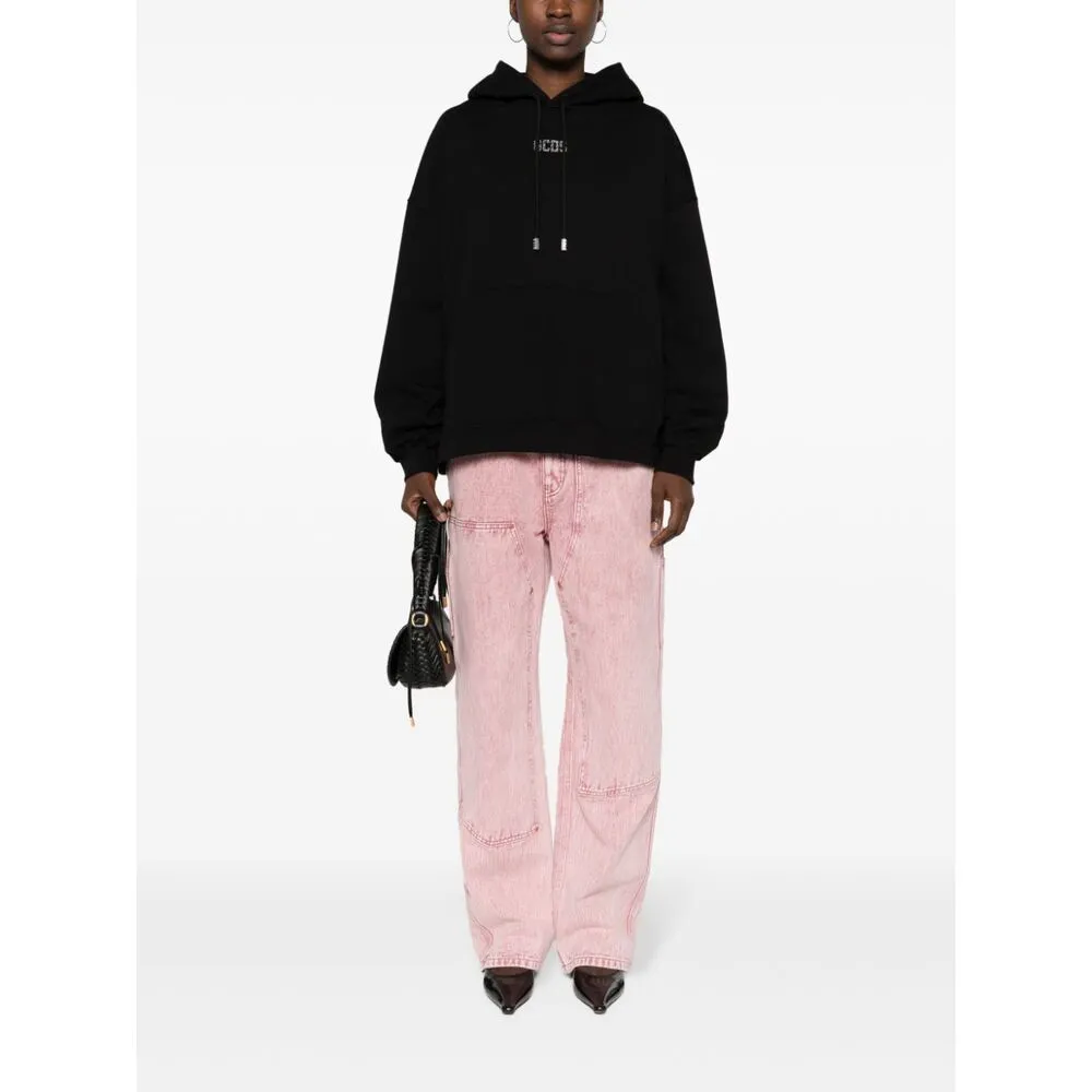 Gcds Logo Embellished Drawstring Hoodie