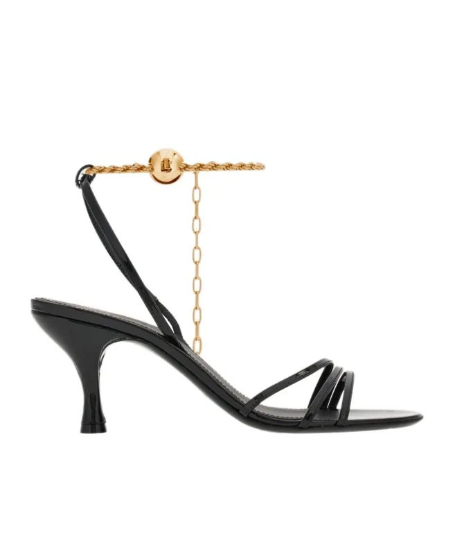 Salvatore Ferragamo Cable-Link Chain Open-Toe Sandals