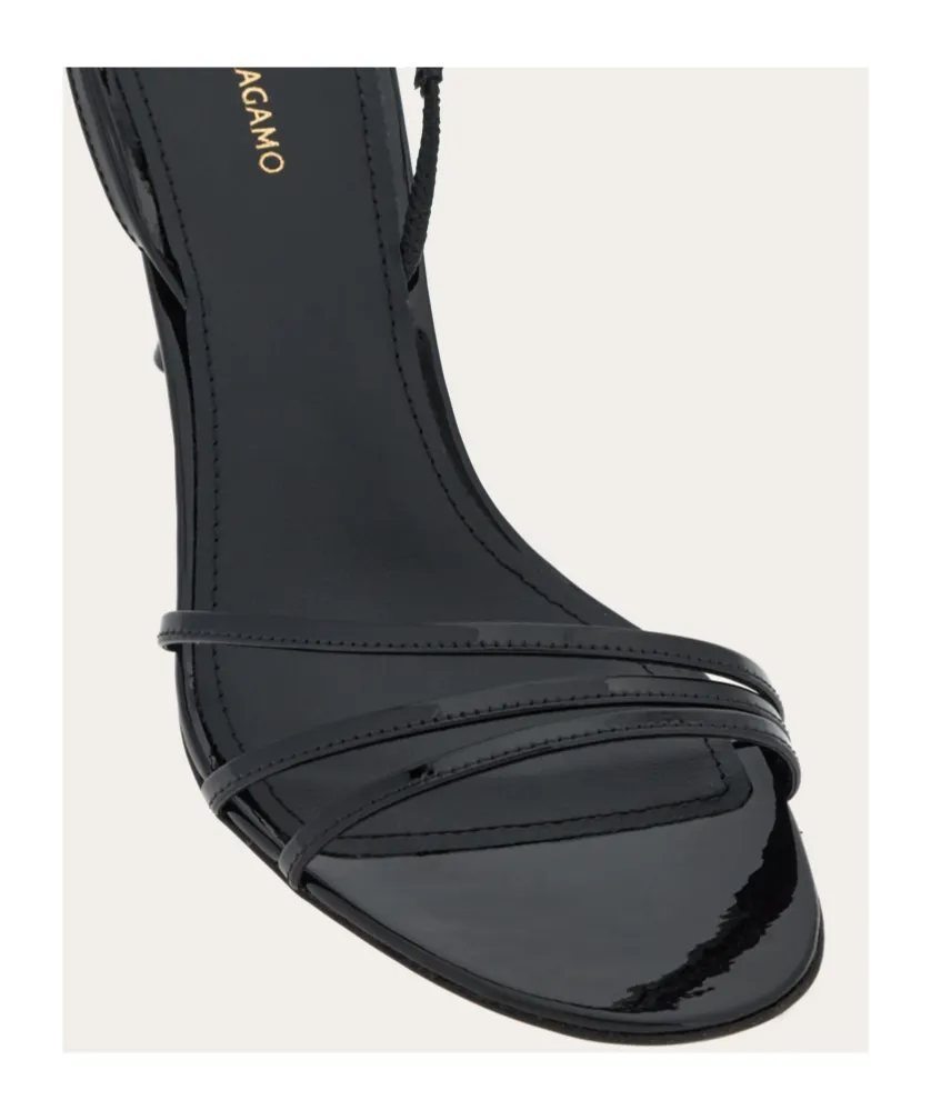 Salvatore Ferragamo Cable-Link Chain Open-Toe Sandals