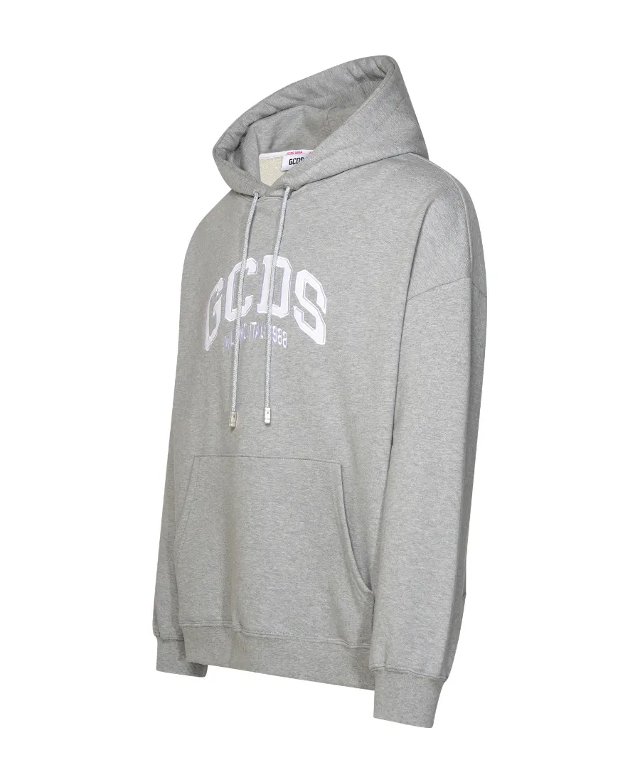Gcds Flocked Logo Drawstring Hoodie