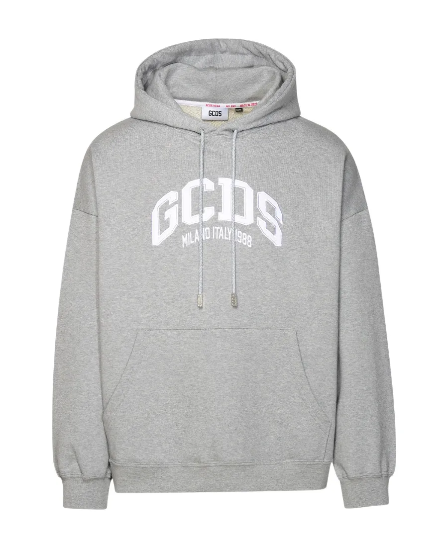 Gcds Flocked Logo Drawstring Hoodie