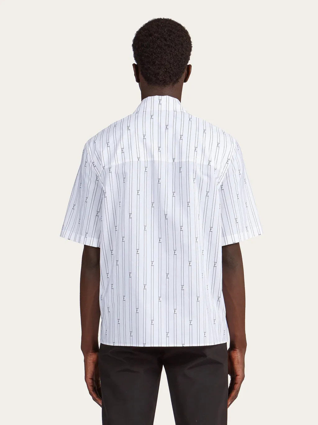 Salvatore Ferragamo Bowling Collar Short Sleeved Shirt