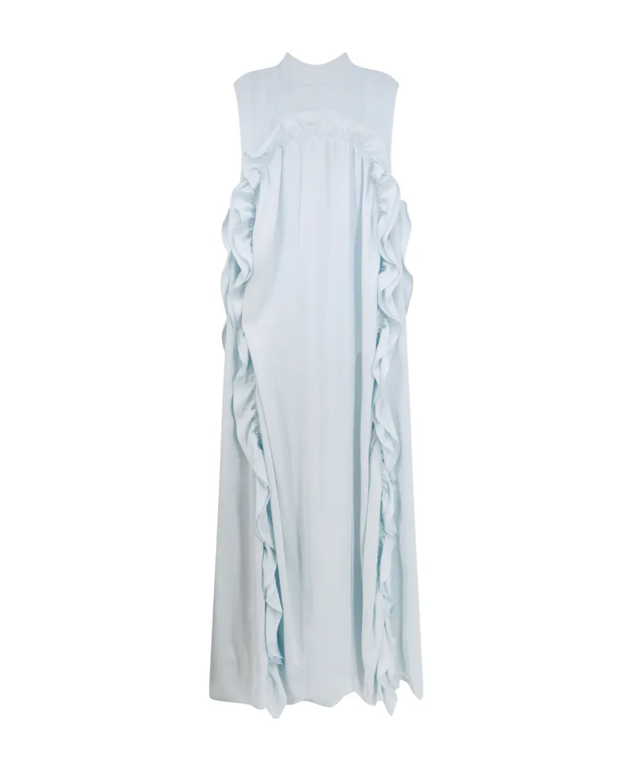 Jil Sander Ruffled Sleeveless Maxi Dress
