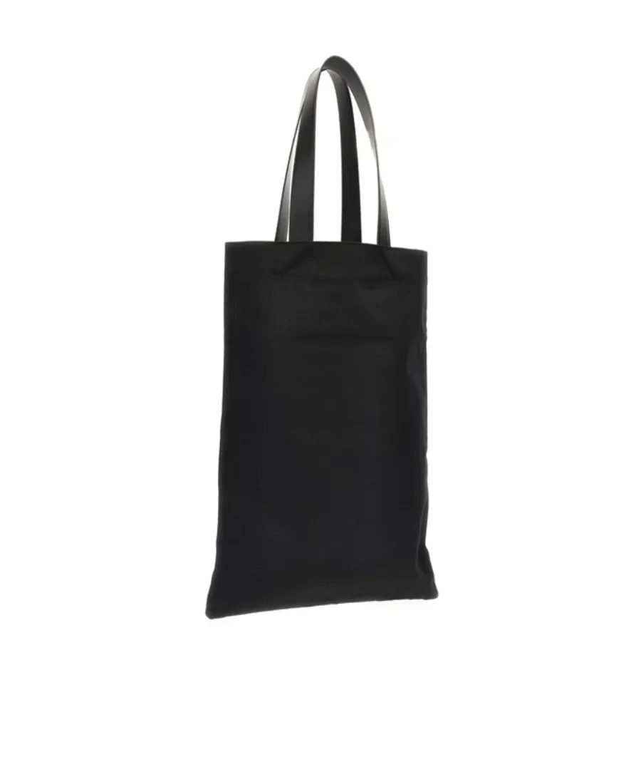 Jil Sander Logo-Print Large Open Top Tote Bag