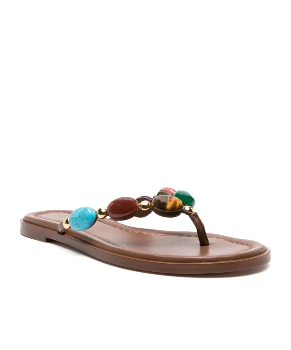 Gianvito Rossi Embellished Thong Sandals