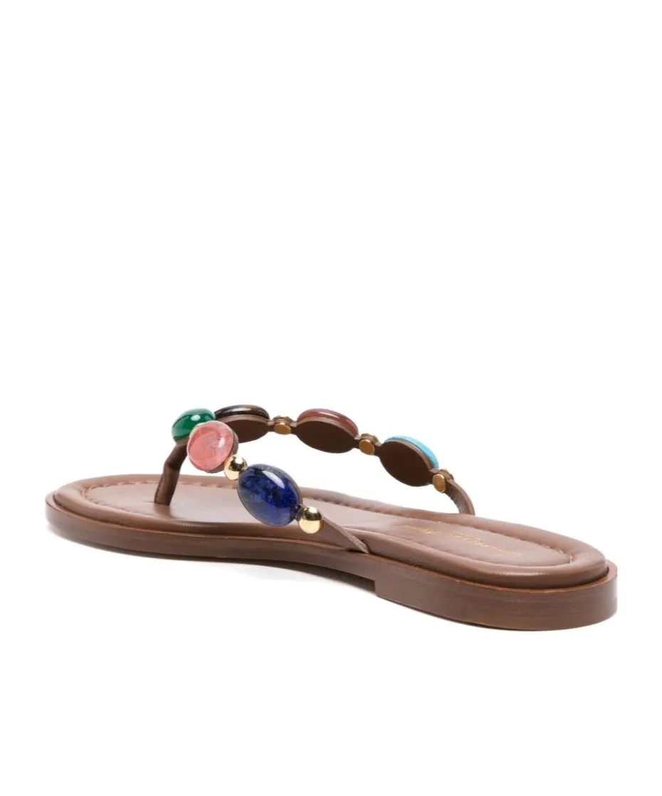 Gianvito Rossi Embellished Thong Sandals