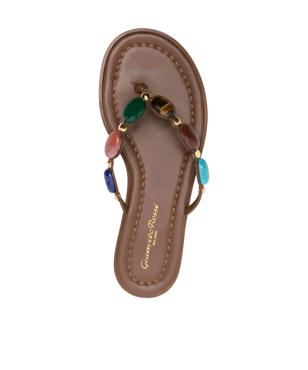 Gianvito Rossi Embellished Thong Sandals