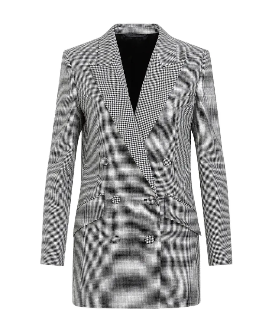 Givenchy Plaid Double-Breasted Blazer