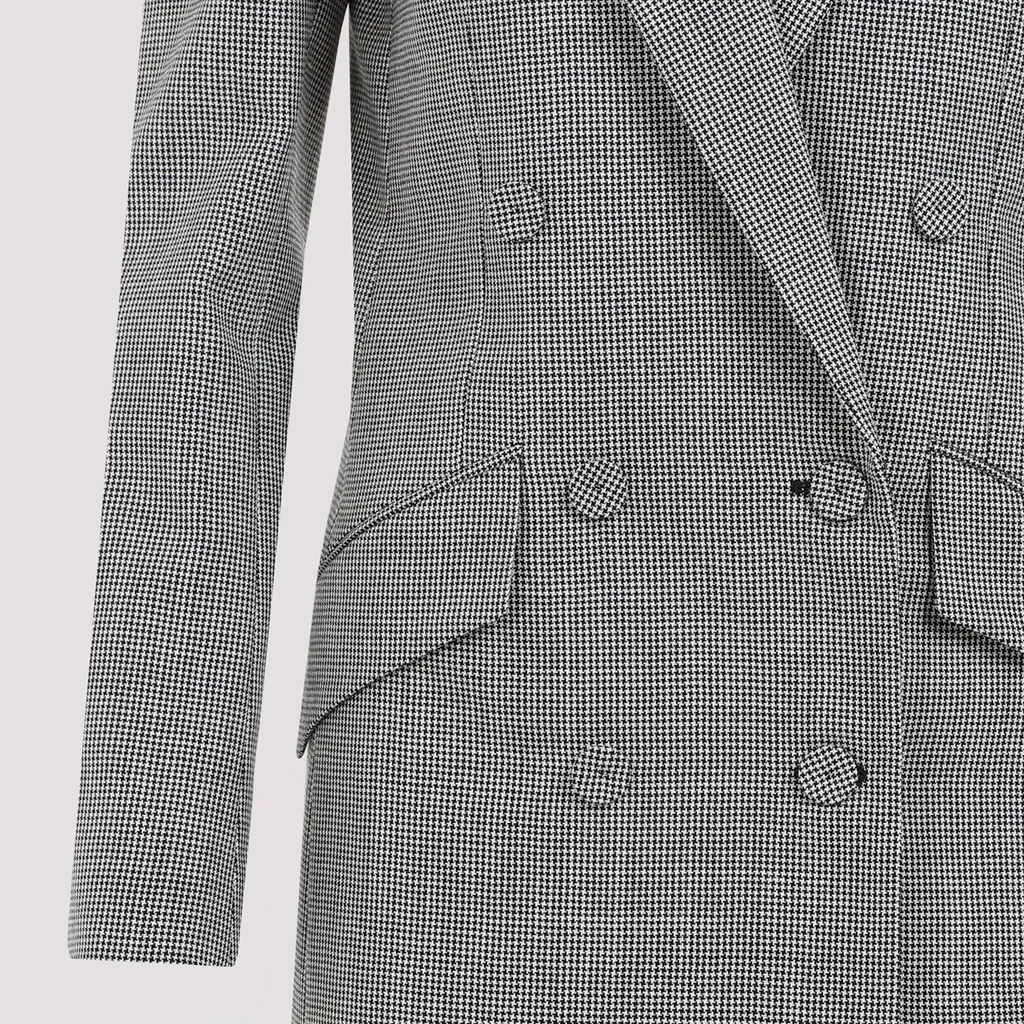 Givenchy Plaid Double-Breasted Blazer