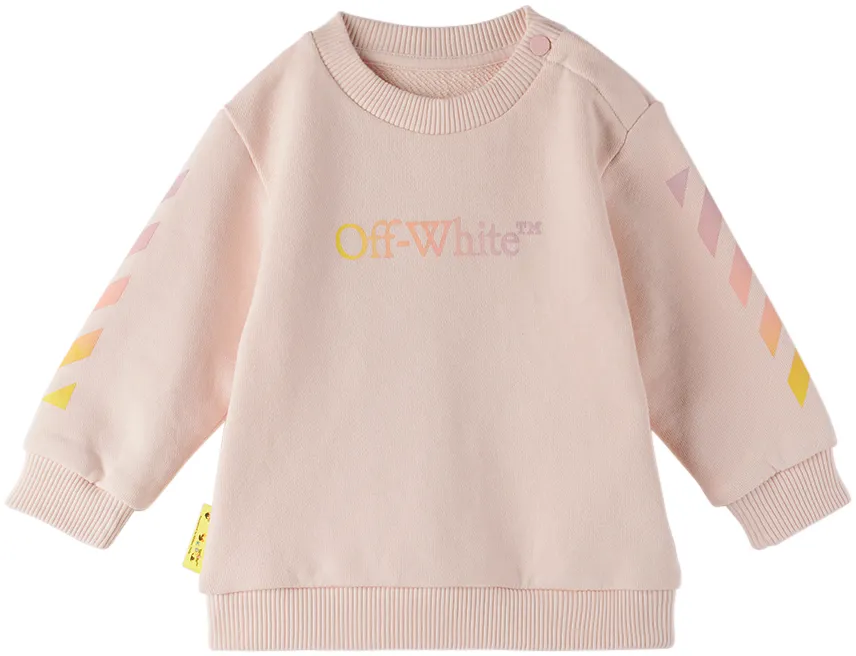 Off-White Kids Diag Stripe Printed Crewneck Tracksuit