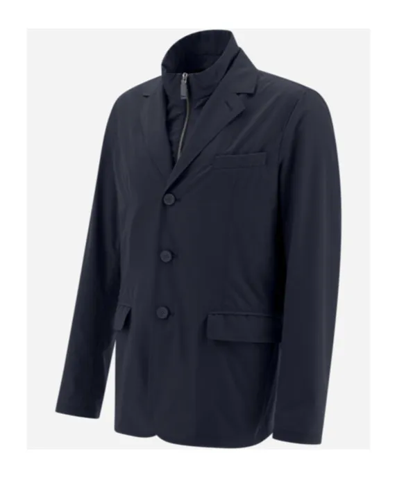 Herno Buttoned Layered Jacket