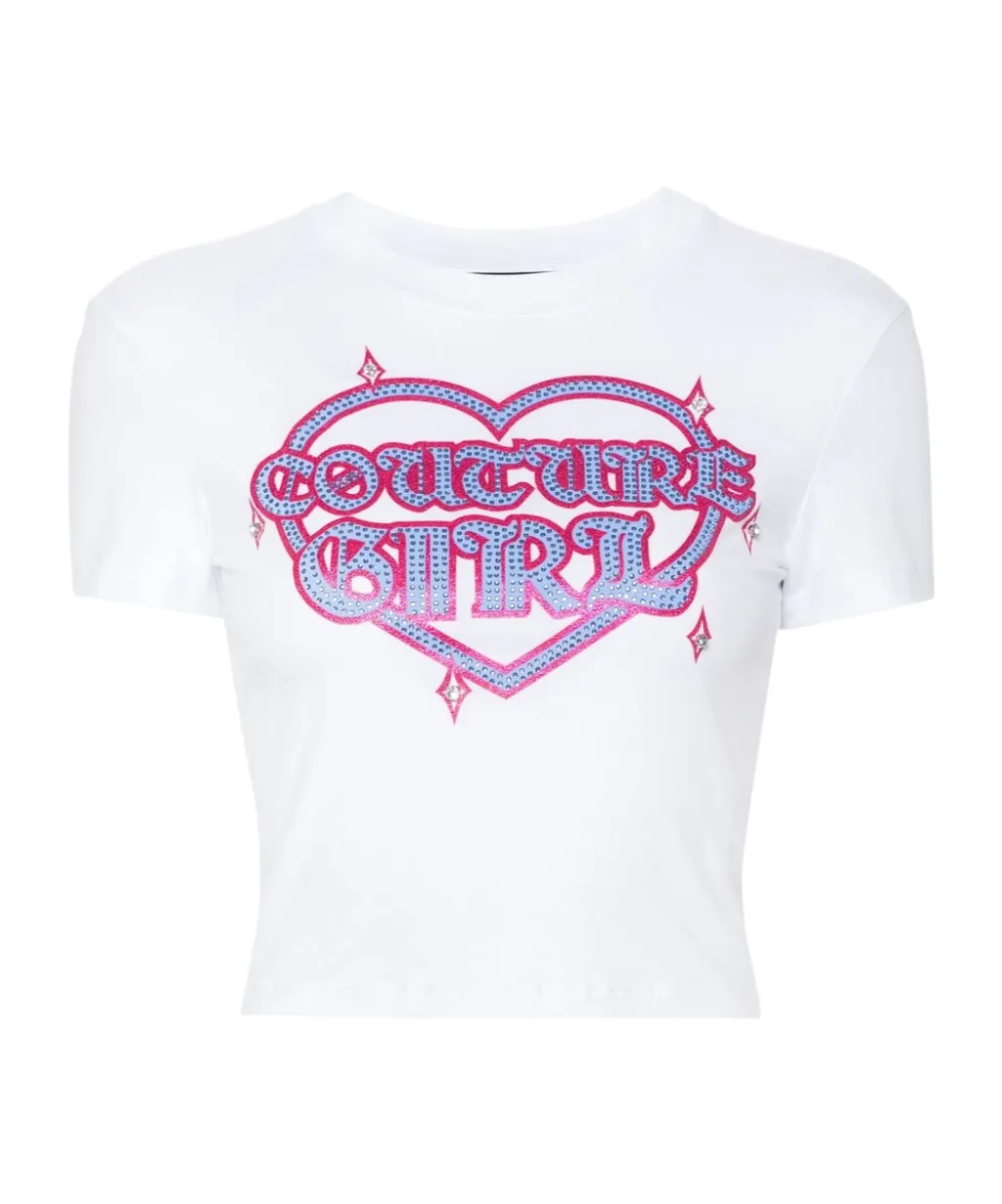 Logo-Print Cropped T-Shirt