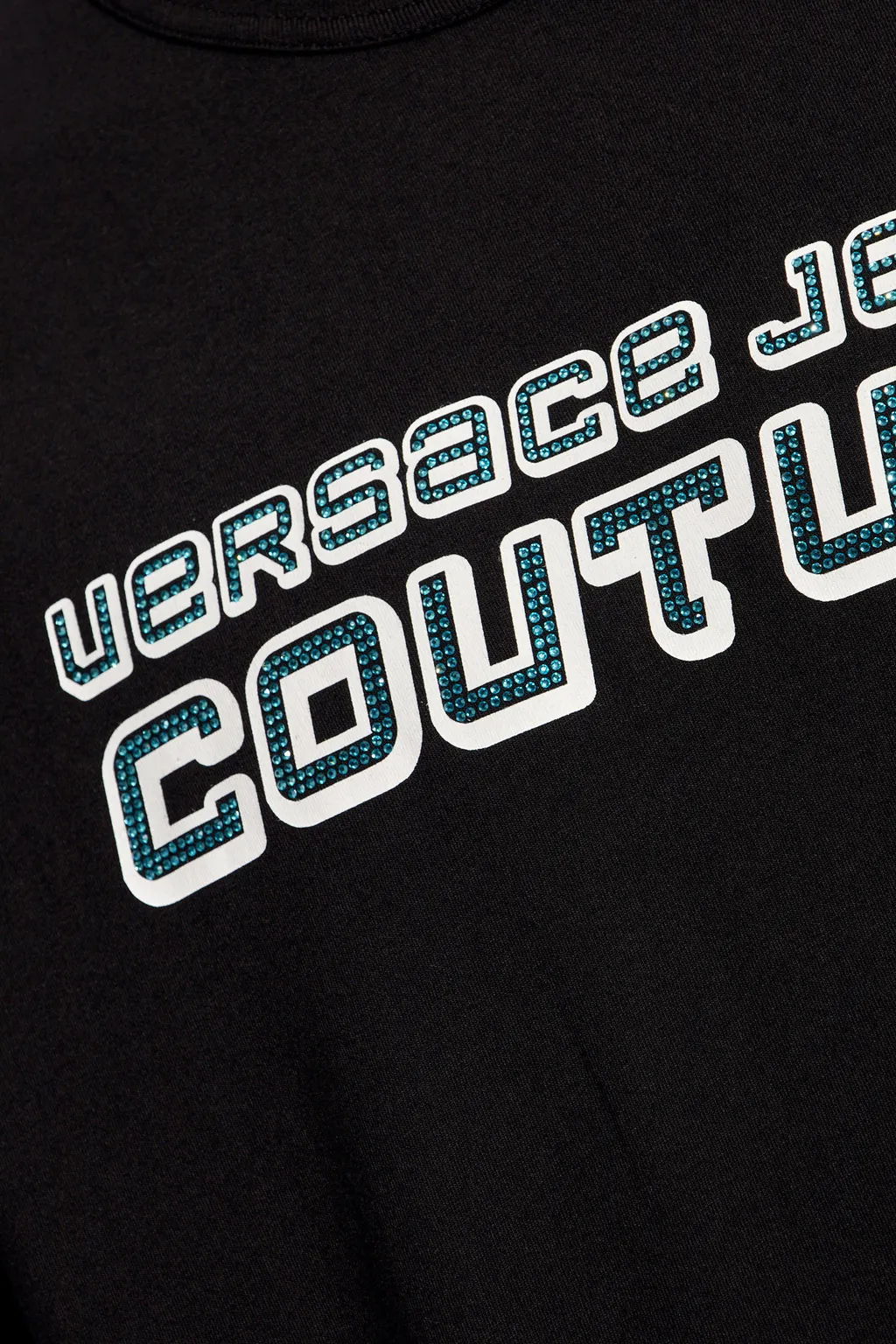 Versace Jeans Couture Logo Embellished Crewneck T-Shirt