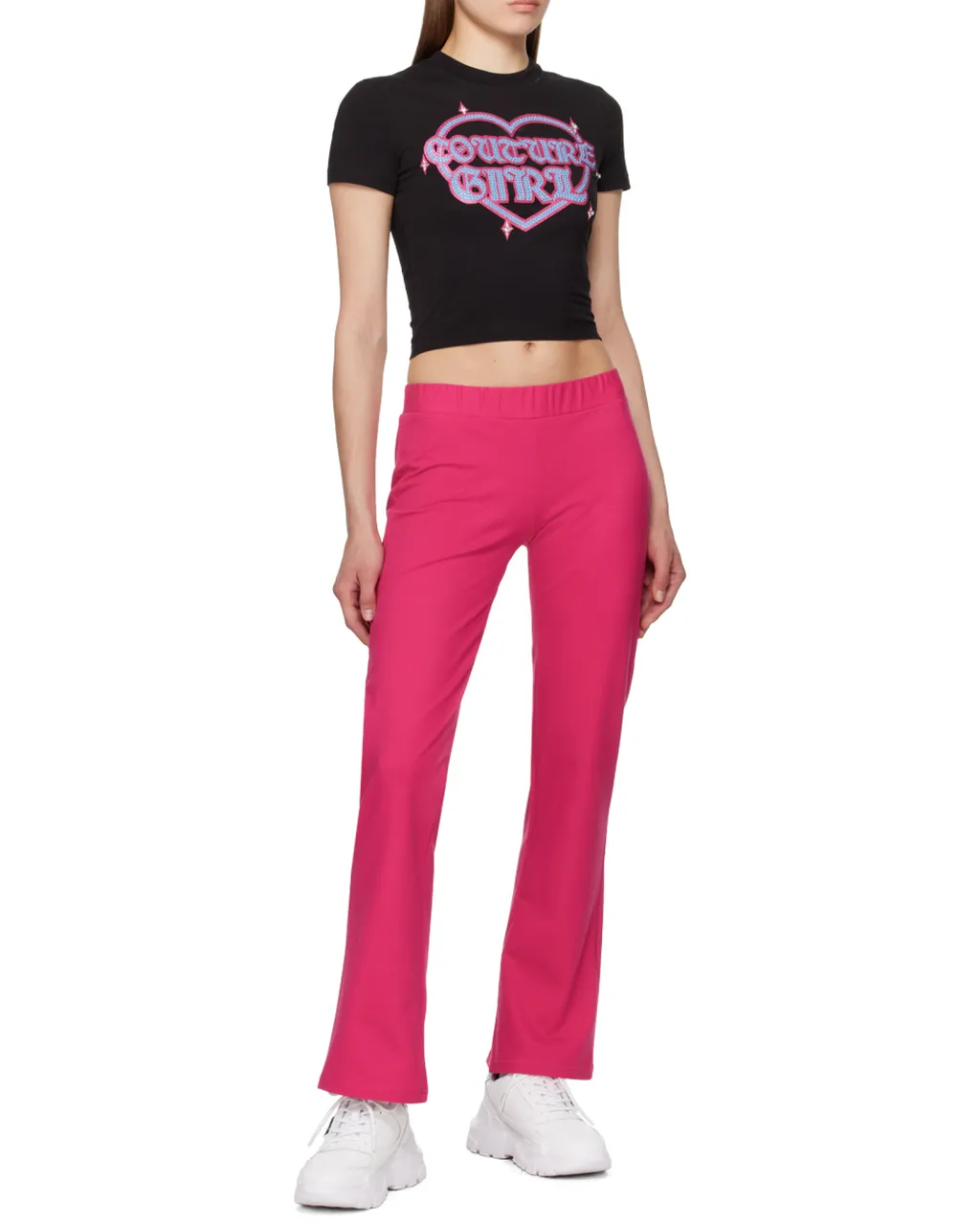 Crystal-Embellishment Logo-Print T-Shirt