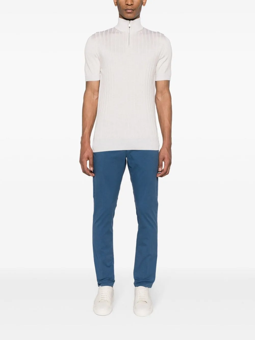 Slim-Leg Cotton Chinos