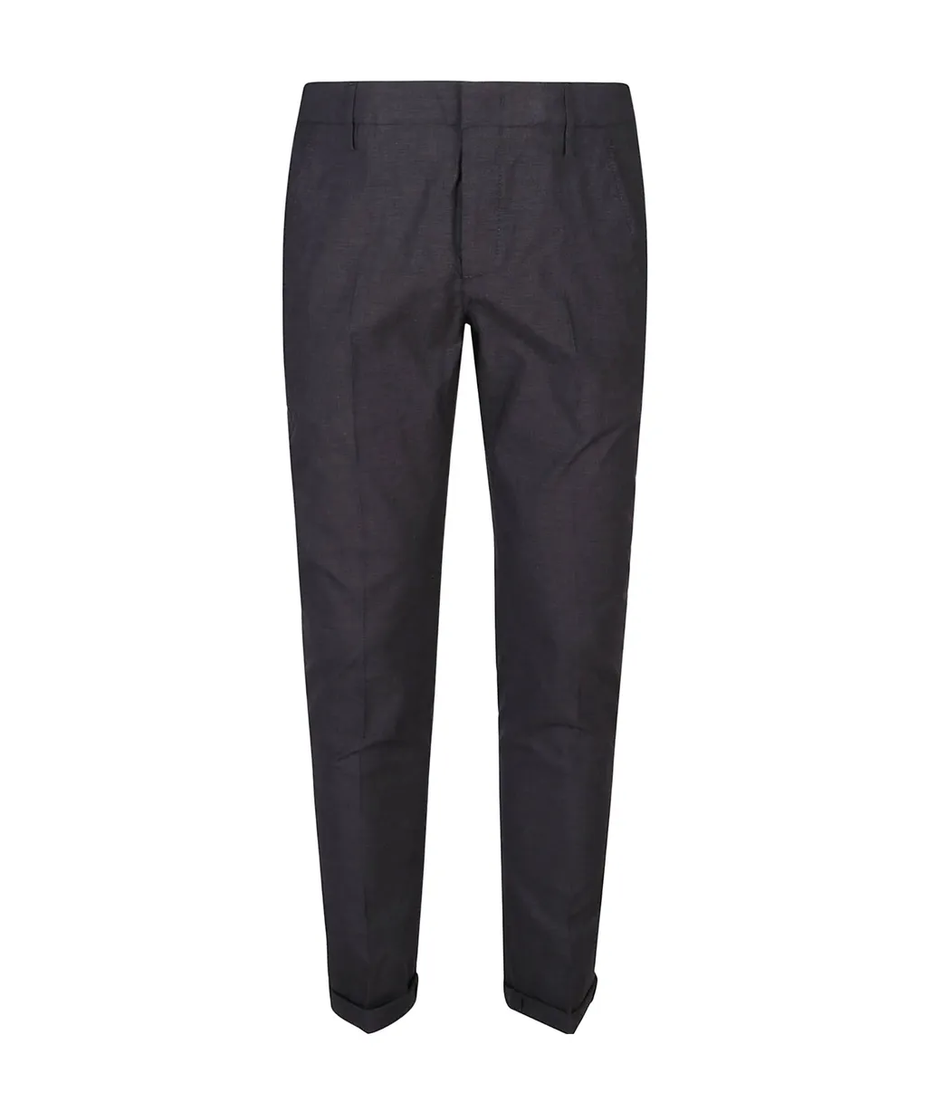 Cuffed Cotton Pants