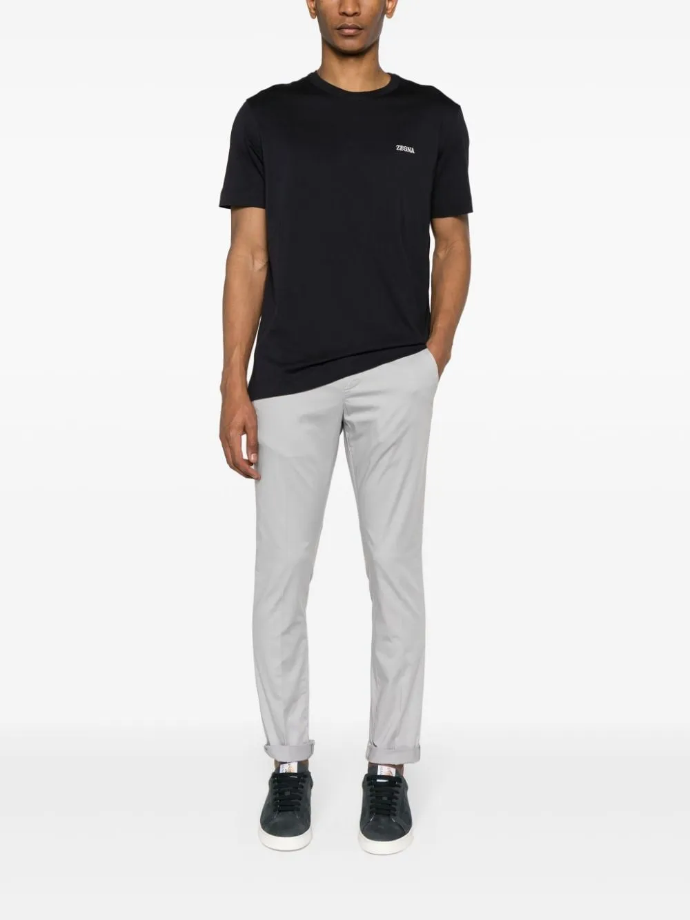 Gaubert Mid-Rise Slim-Fit Trousers