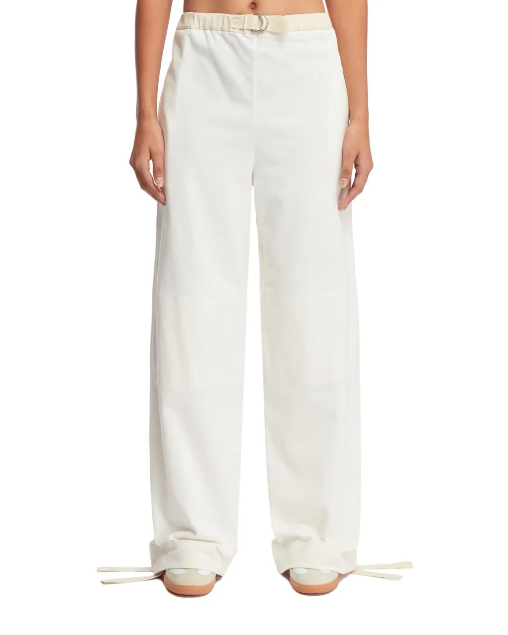 Belted Cotton Trousers