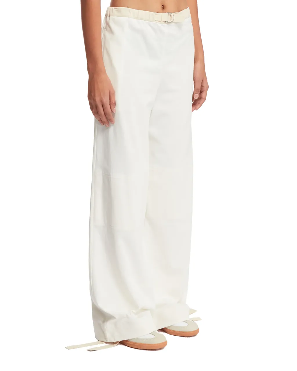 Belted Cotton Trousers