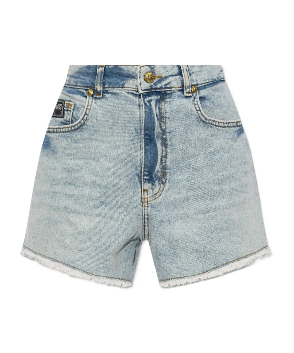 High-Rise Denim Shorts