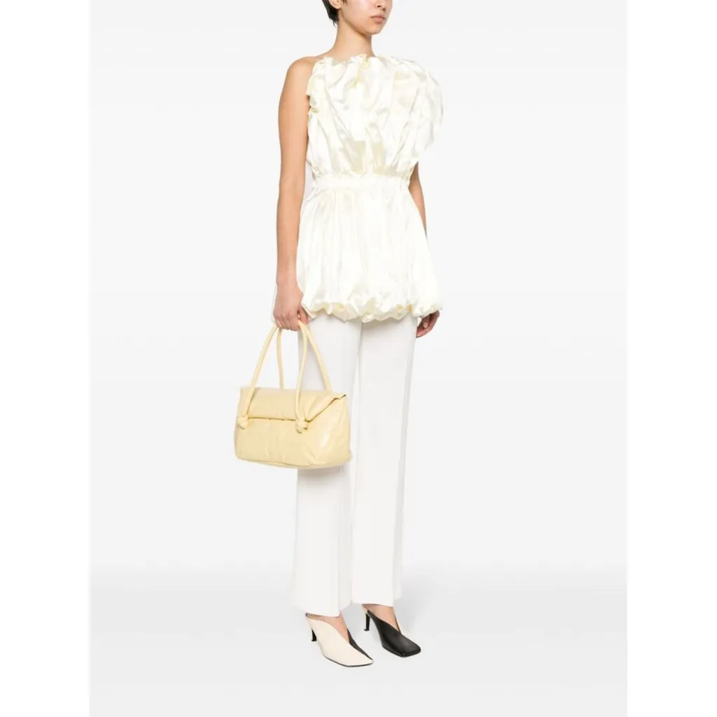 Jil Sander Logo Printed Shoulder Bag