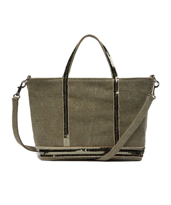 Sequin-Trimmed Tote Bag