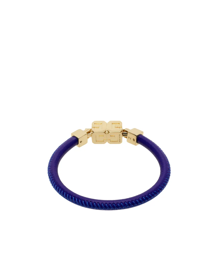 G Cube Leather Bracelet