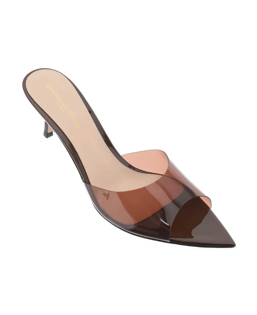 Gianvito Rossi Elle Pointed-Toe Mules