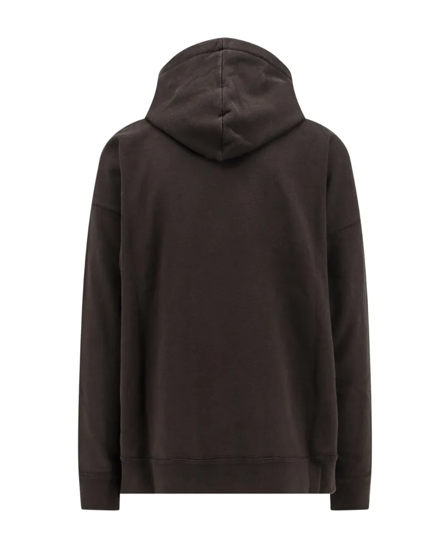 Miley Flocked-Logo Hoodie