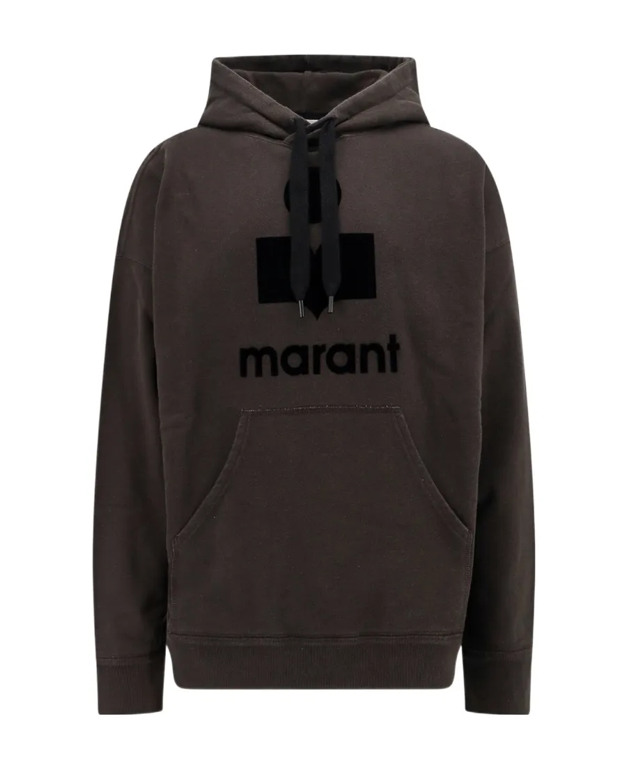 Miley Flocked-Logo Hoodie