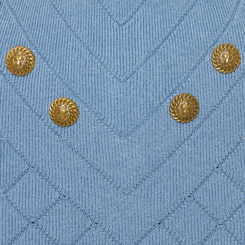 Pattern-Jacquard Miniskirt