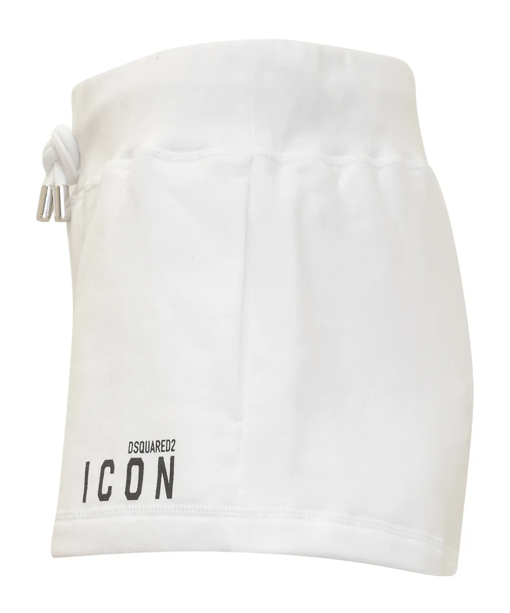 Dsquared2 Icon Logo Printed Drawstring Shorts