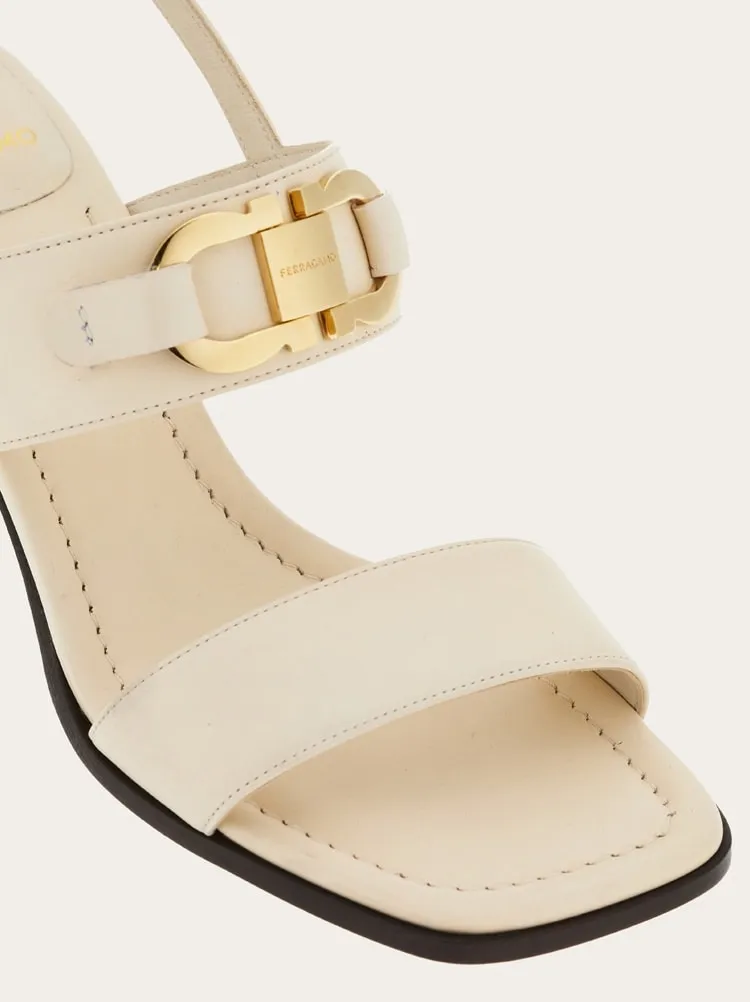 Gancini Decorative High-Heeled Sandals