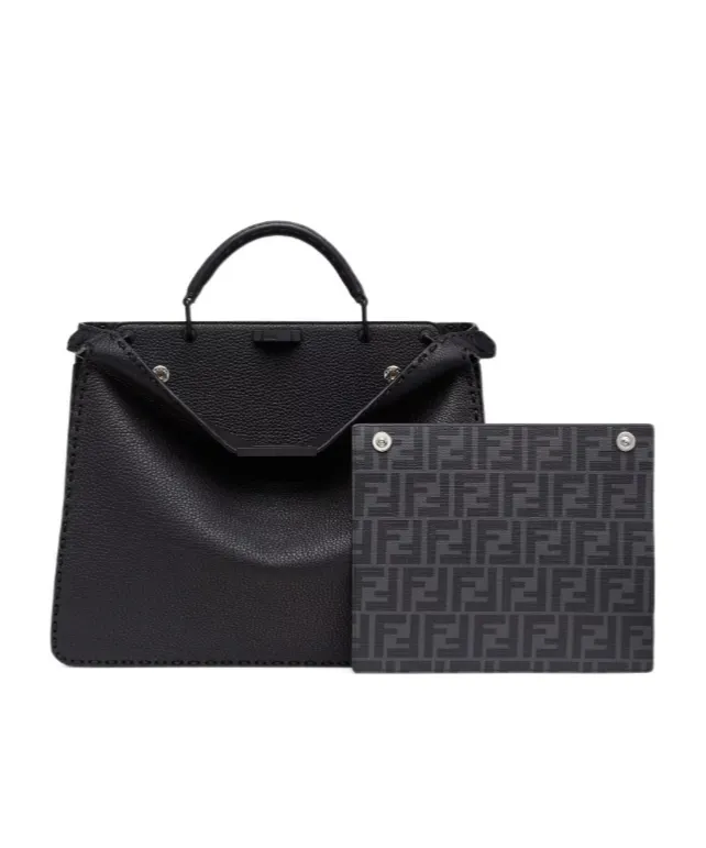Black Selleria Bag With 713 Hand-Sewn Topstitches