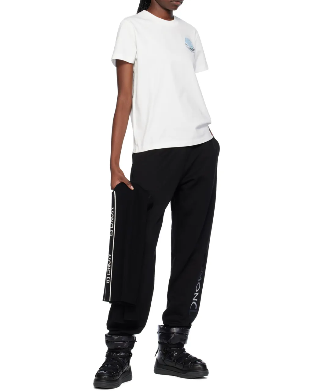 Moncler Logo Patch Crewneck T-Shirt