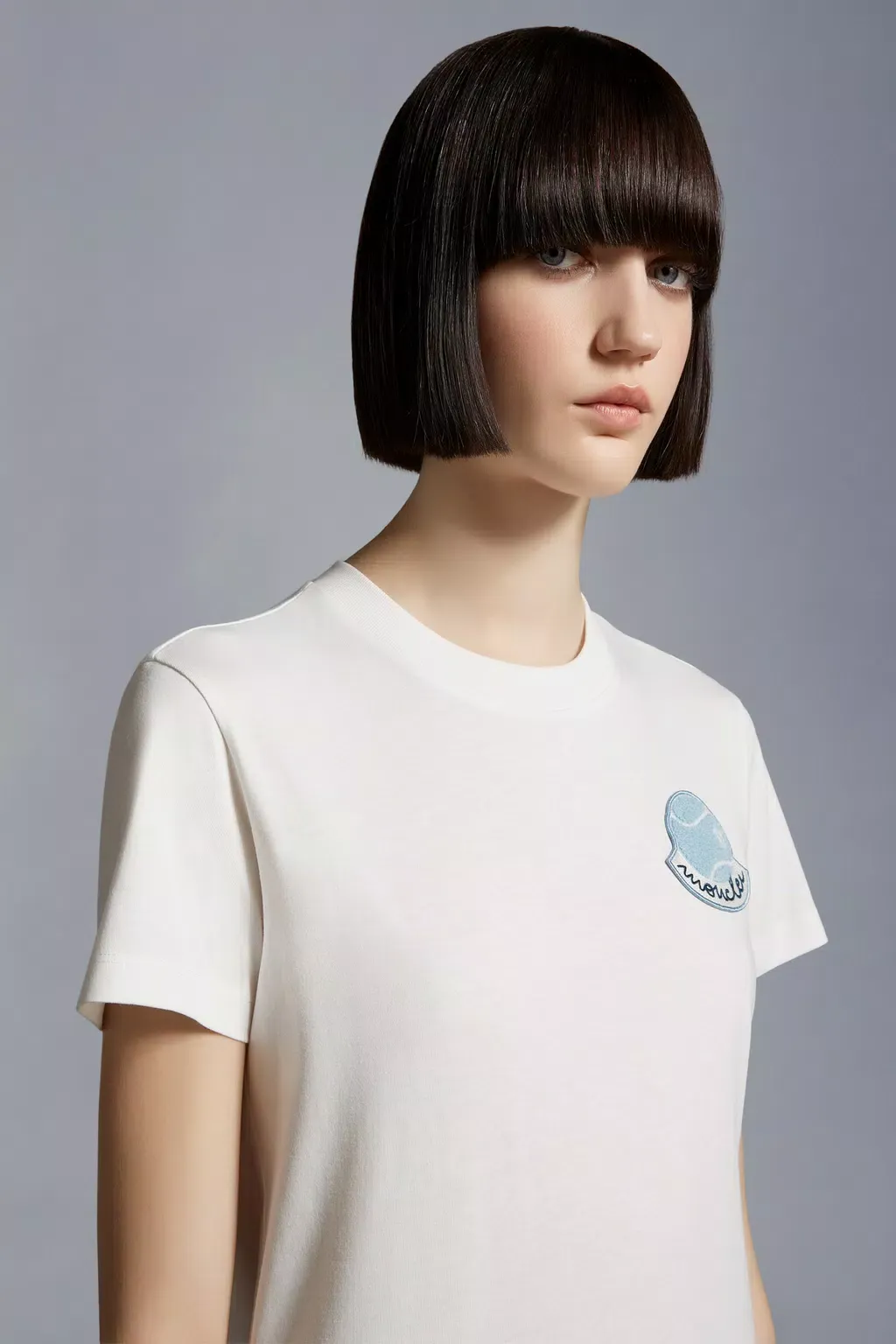 Moncler Logo Patch Crewneck T-Shirt