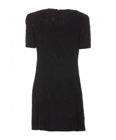 Saint Laurent Crewneck Short-Sleeved Dress