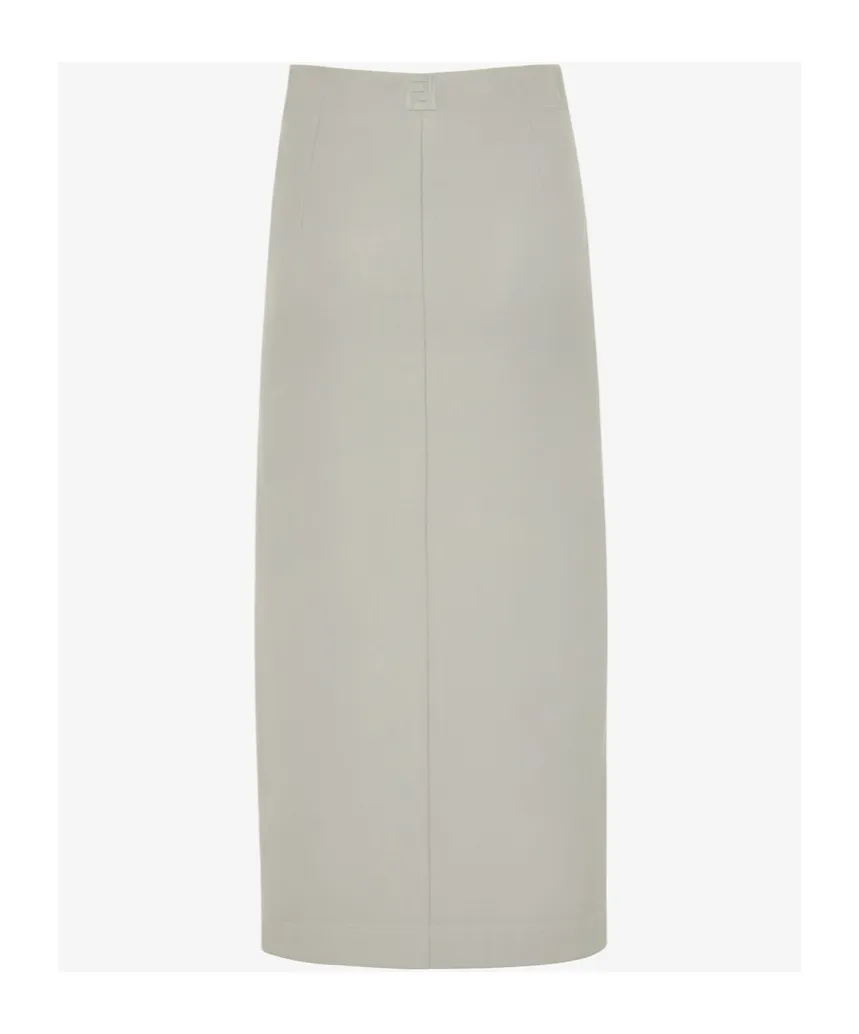Fendi Logo Detailed Midi Skirt