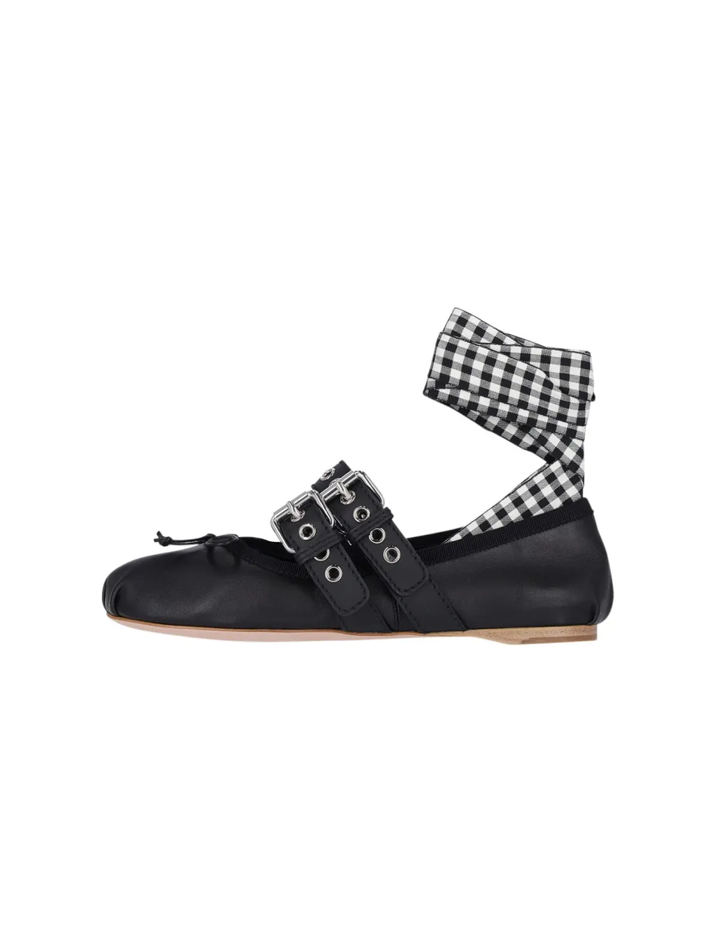 Miu Miu Belted Detailed Ballerina Flats