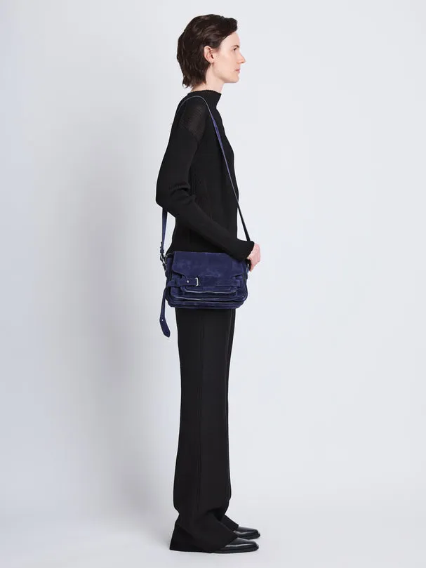 Beacon Suede Saddle Bag