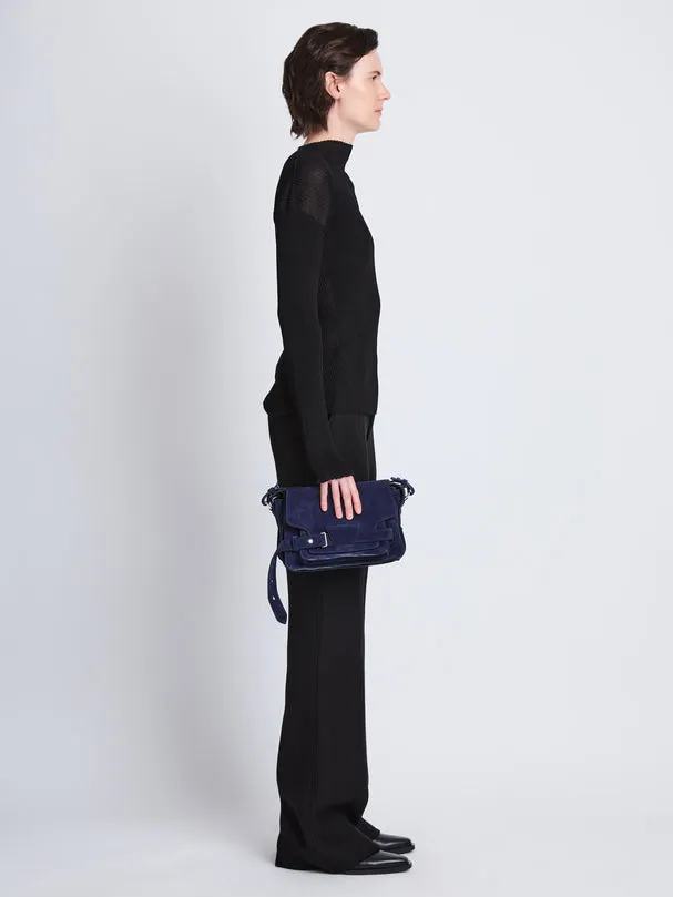 Beacon Suede Saddle Bag