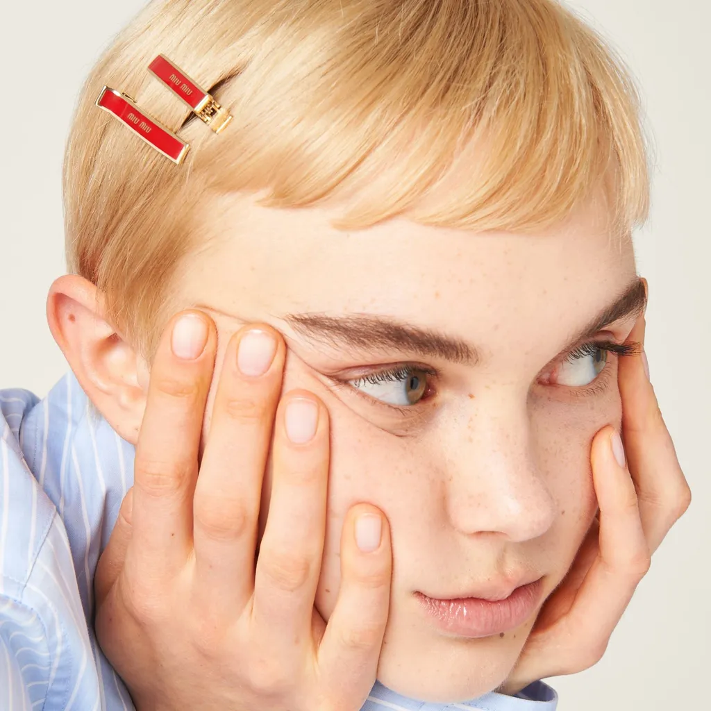 Enameled Metal Hair Clips