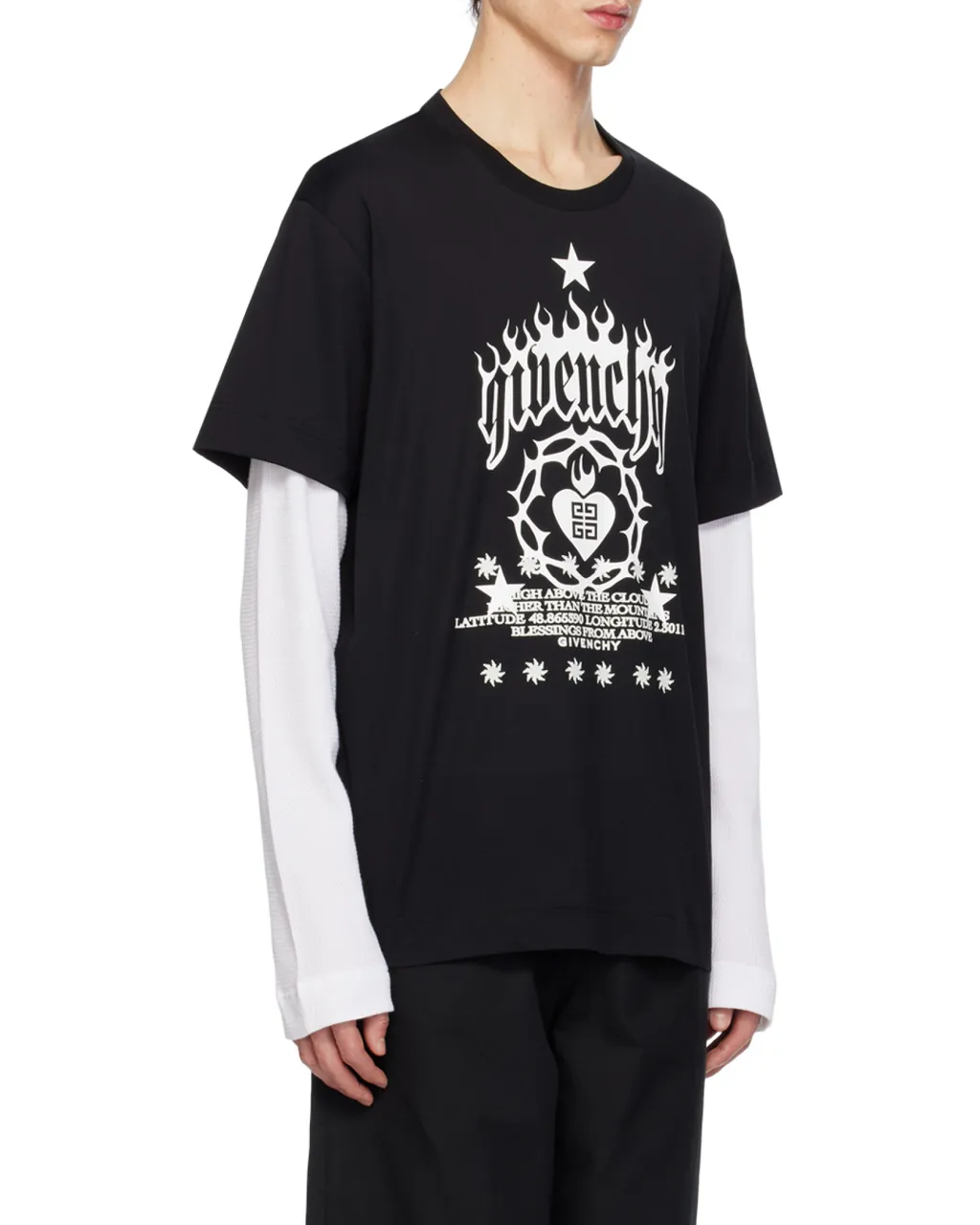 Givenchy Logo Printed Layered T-Shirt