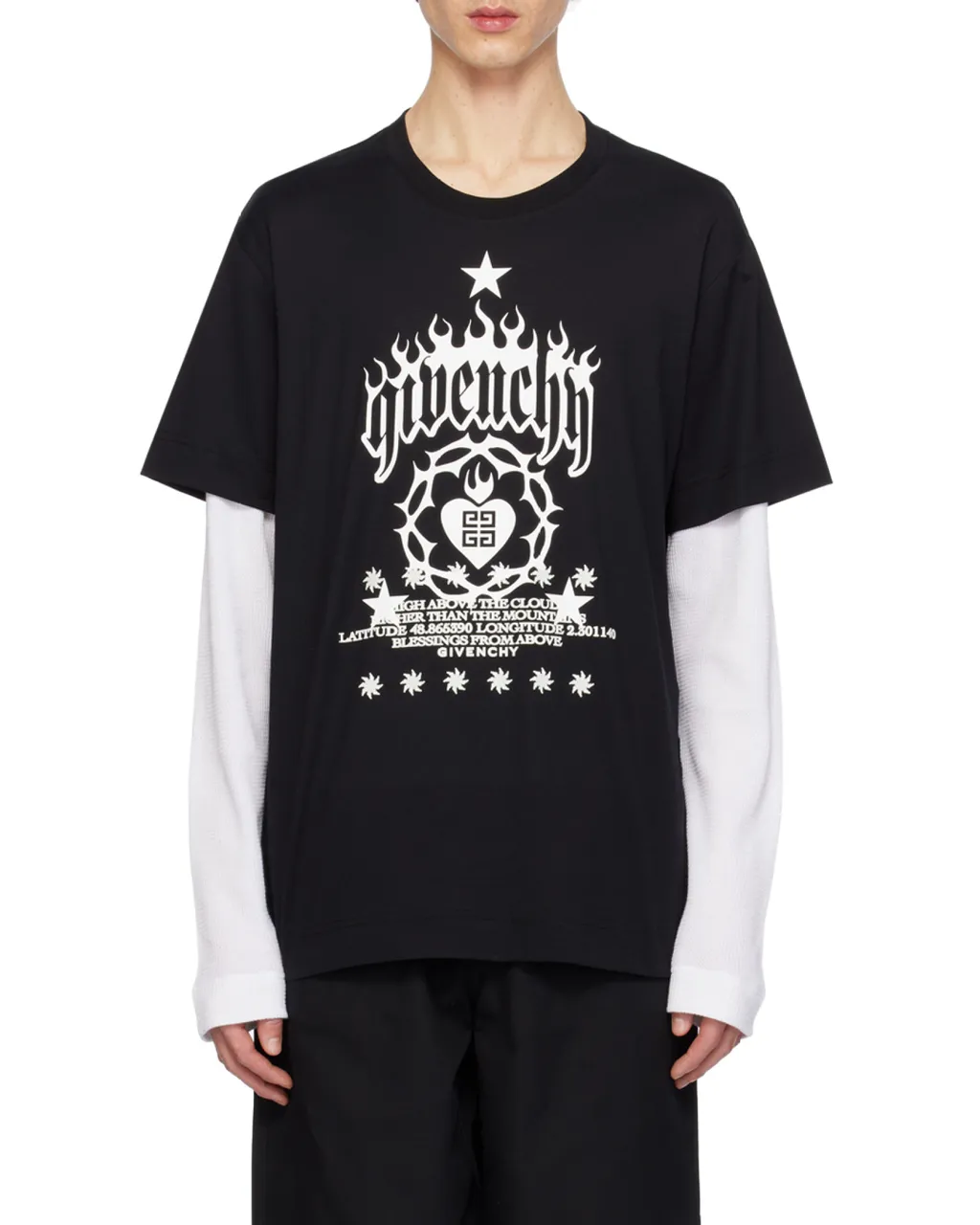 Givenchy Logo Printed Layered T-Shirt