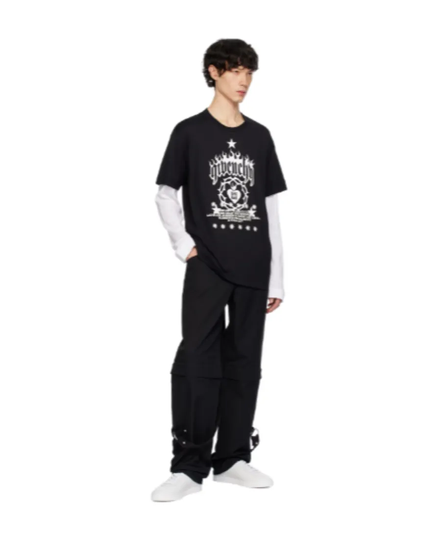 Givenchy Logo Printed Layered T-Shirt