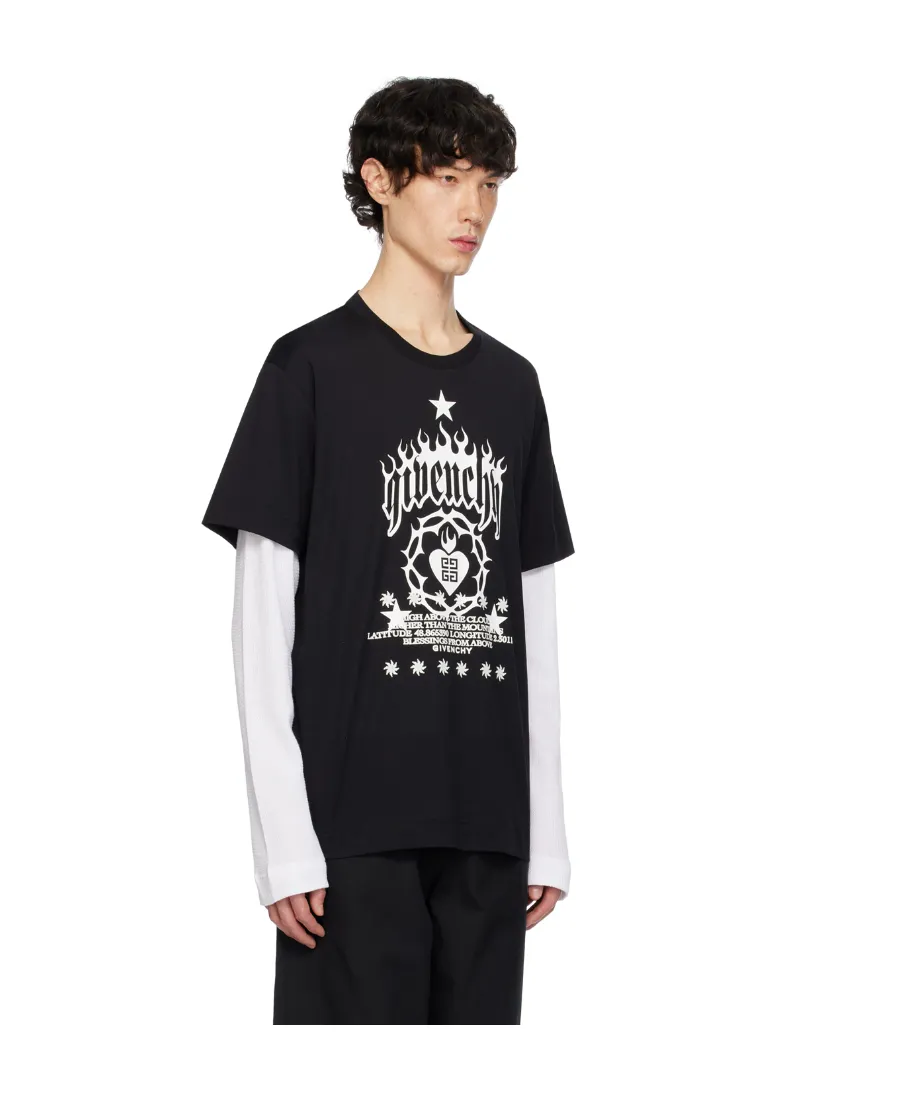 Givenchy Logo Printed Layered T-Shirt