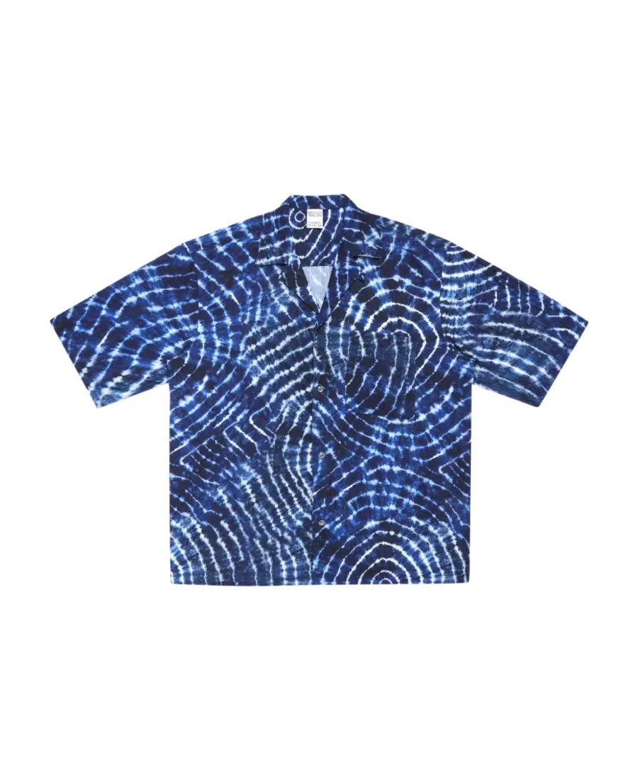Marcelo Burlon County Of Milan Soundwaves Print Short-Sleeved Shirt