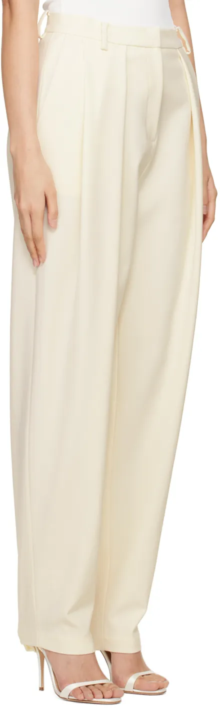 Magda Burtym Pleated Straight-Leg Trousers