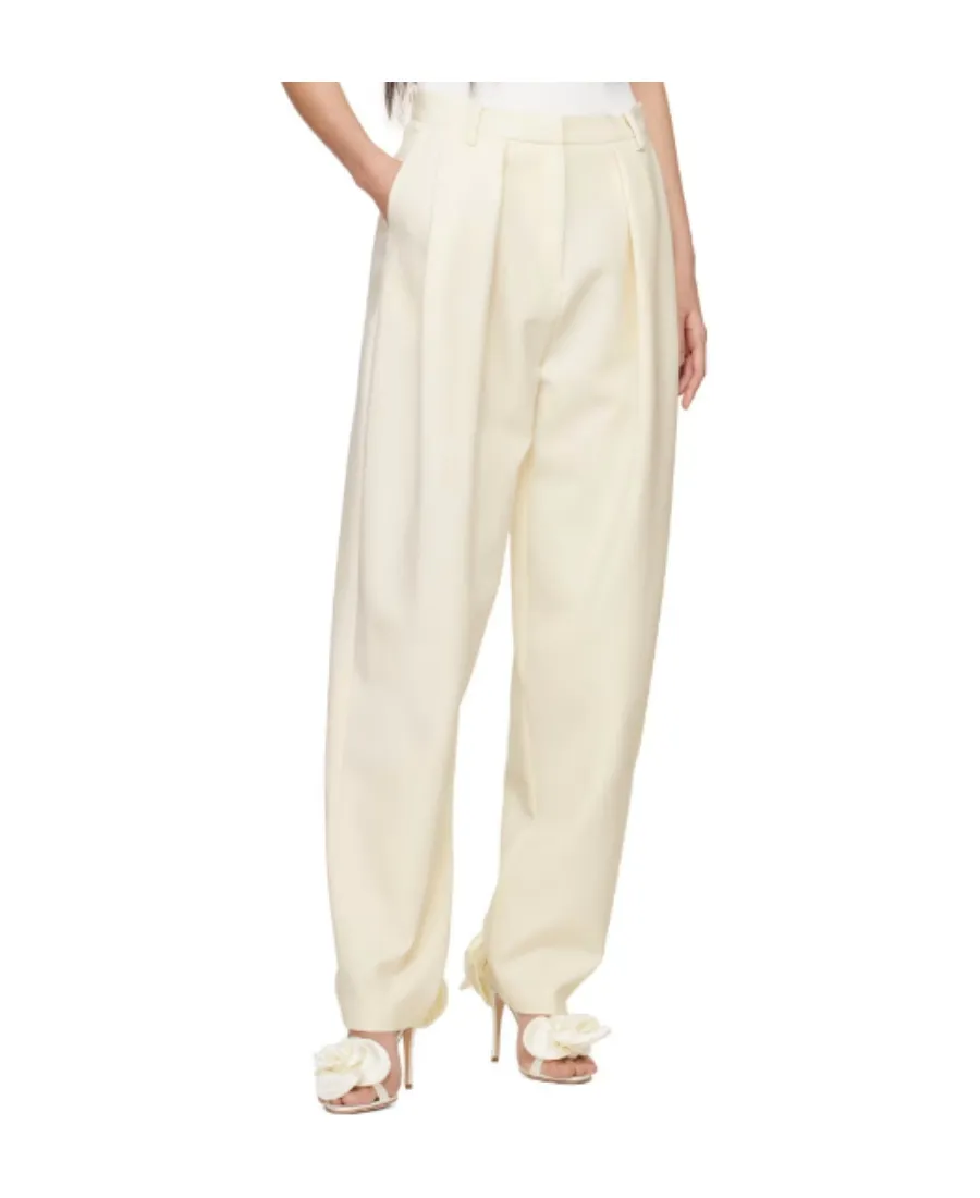 Magda Burtym Pleated Straight-Leg Trousers