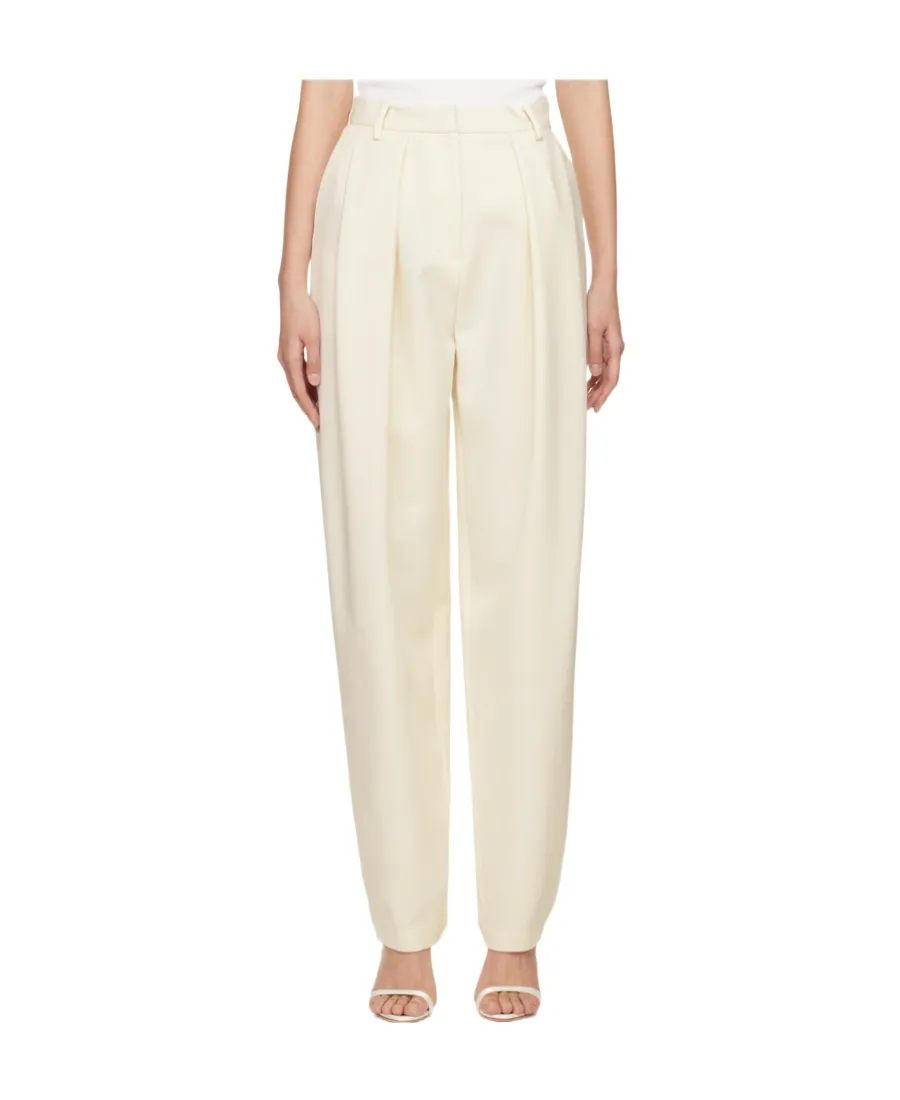 Magda Burtym Pleated Straight-Leg Trousers